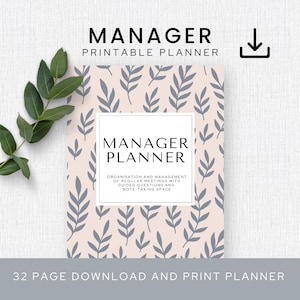 Task Manager Planner, Team Management Printable Planner, Project Planning Record, Task Tracker, Instant Download