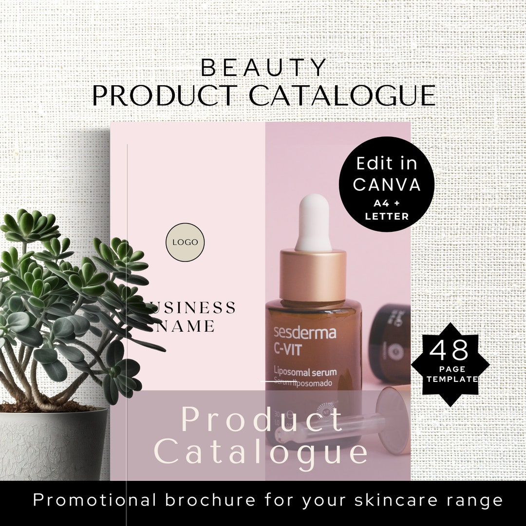 Beauty Product Catalogue, Skincare Promotional Brochure, Advertise