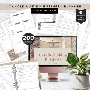 Candle Maker Business Planner, Goal-Setting, Financial and Marketing Planner, Chandler Business Organization Management, Record-Keeping, CMB