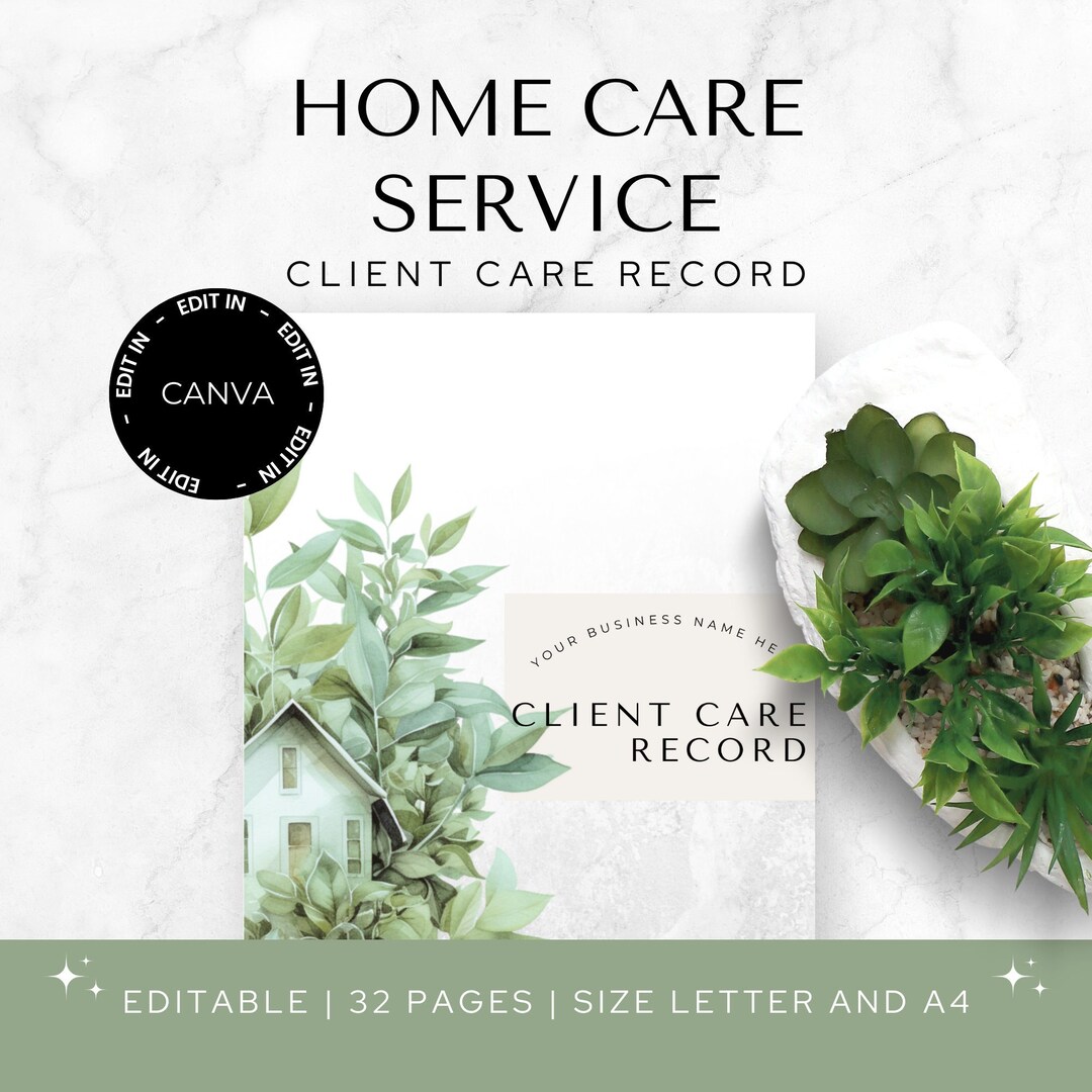 Caregiver Record Editable Template, Printable Caregiving Log, Canva ...