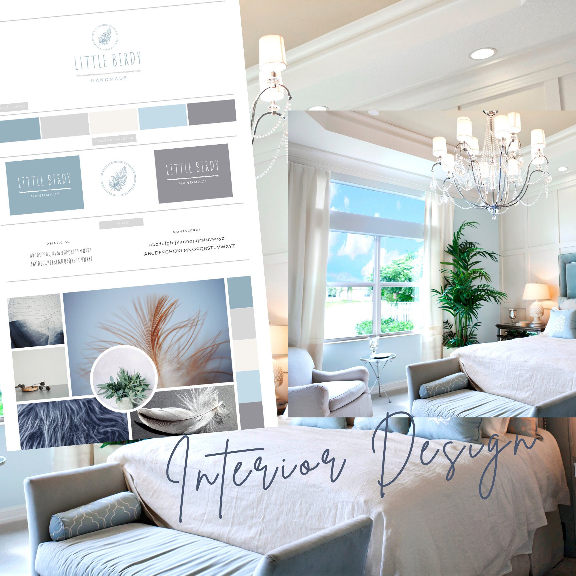 Brand Board Template Pack, Branding DIY Package, Mood Board Kit, DIY ...