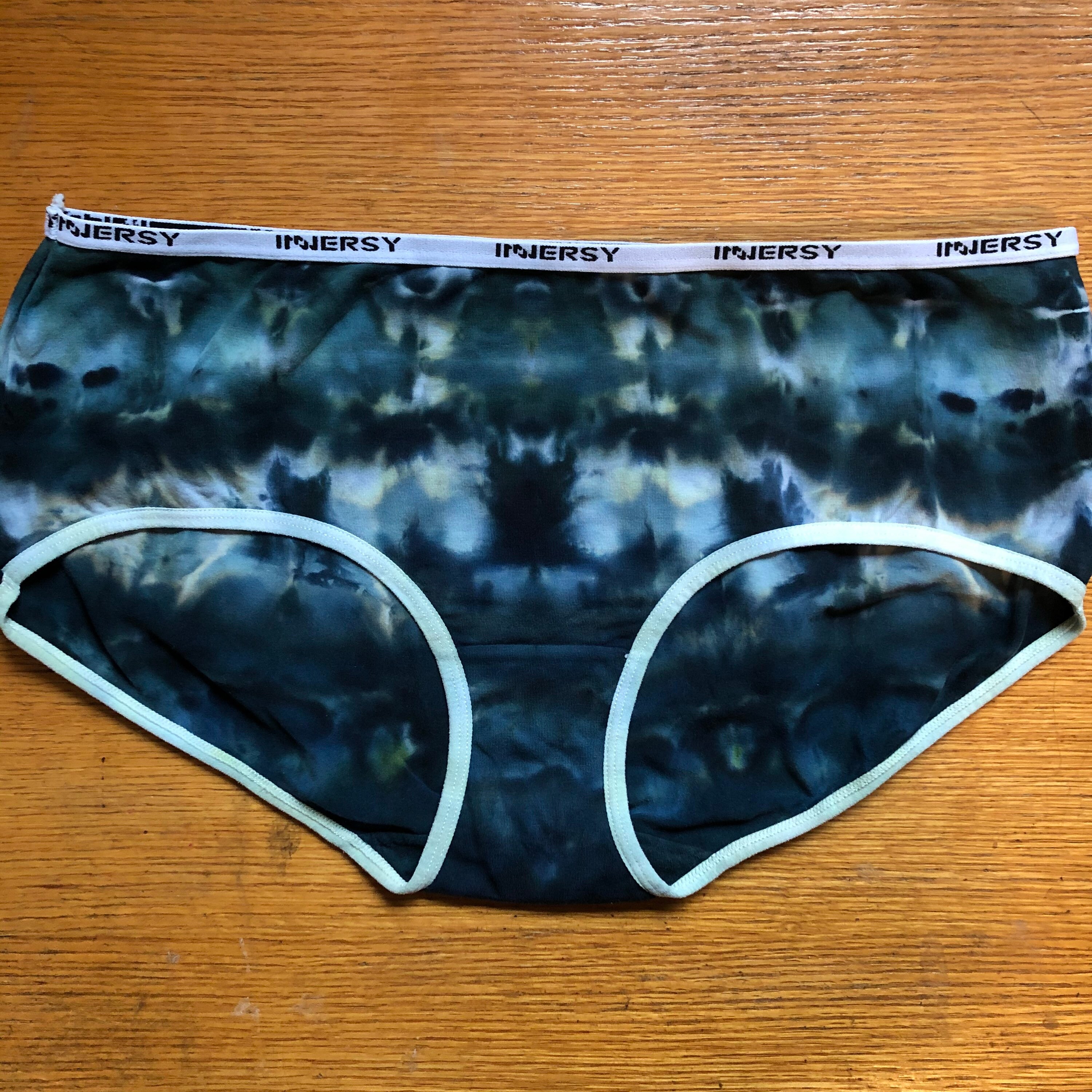 2XL tie dye underwear in teal blue Etsy Italia