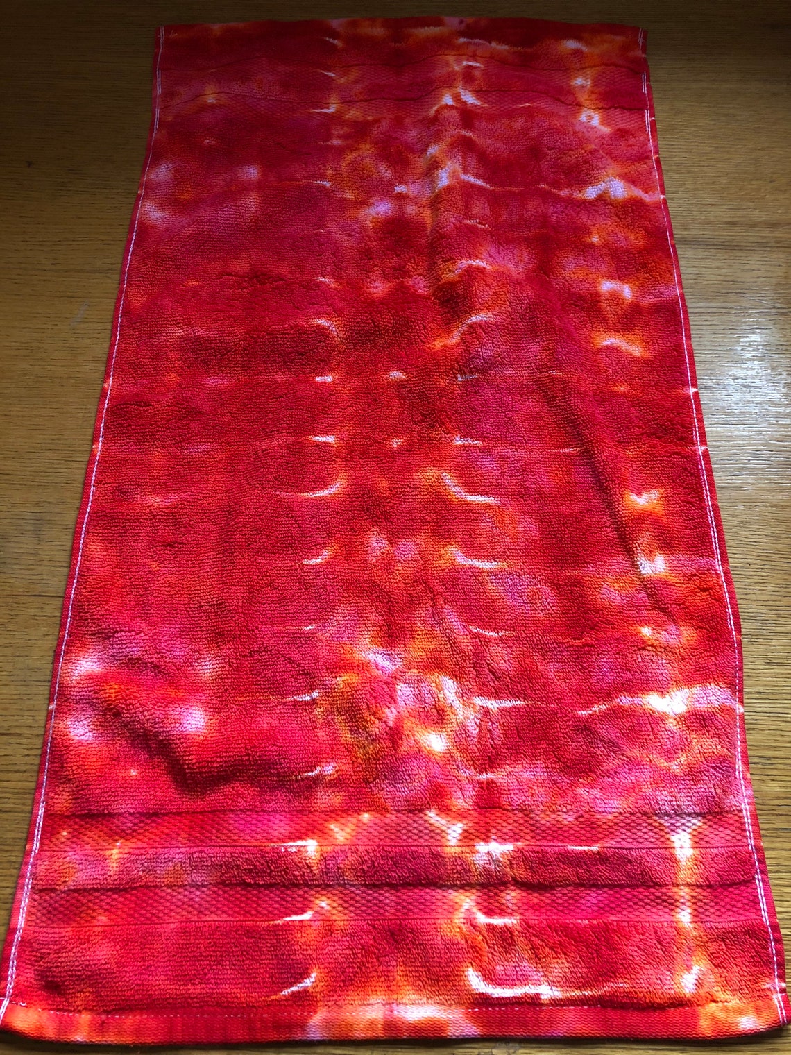 Tie dye terry cloth hand towel set Etsy