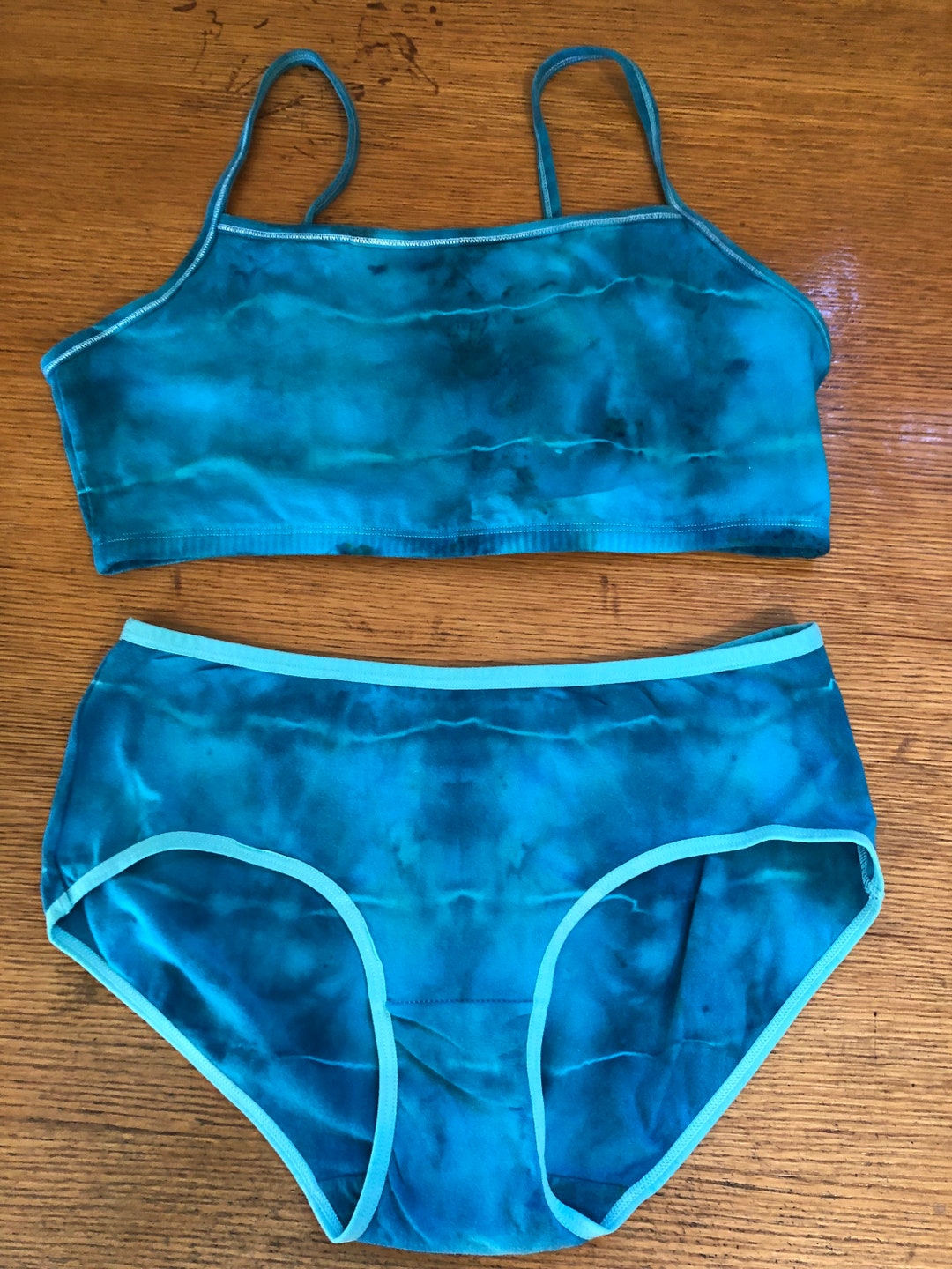 Tie Dye Sports Bra and Panty Set Etsy