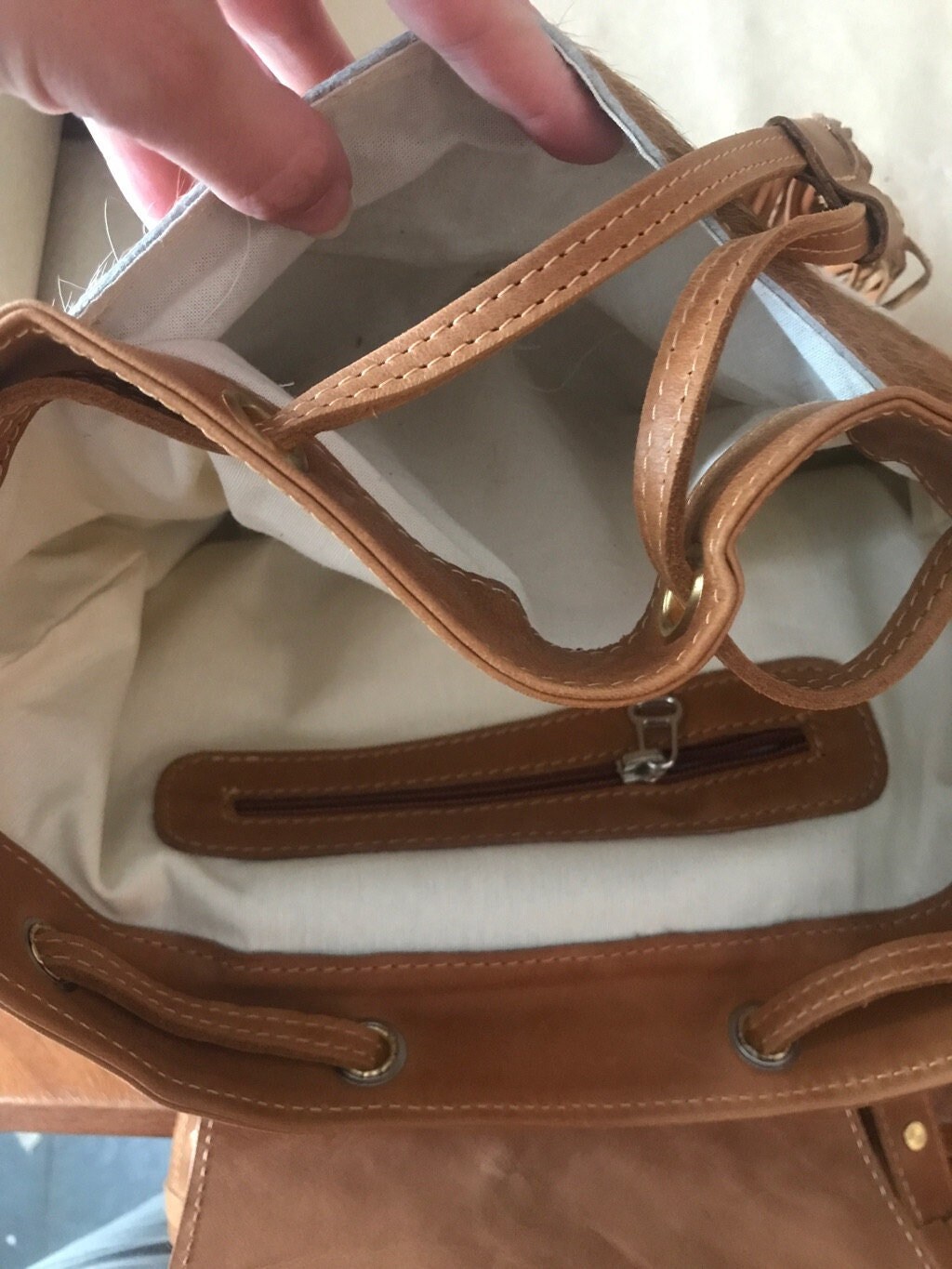 Cowhide backpack. Hair on leather backpack bag with tassels. Genuine cowhide bag for women. Boho western backpack purse