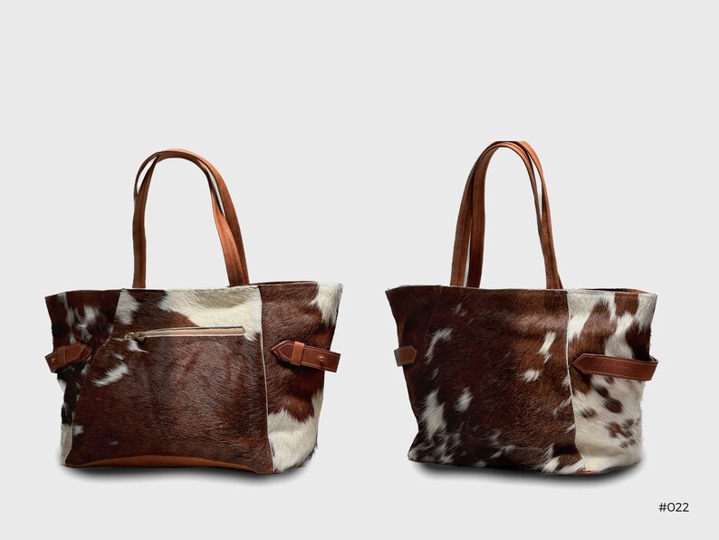 Cowhide Tote Bag Large Cowhide Tote Purse. Etsy
