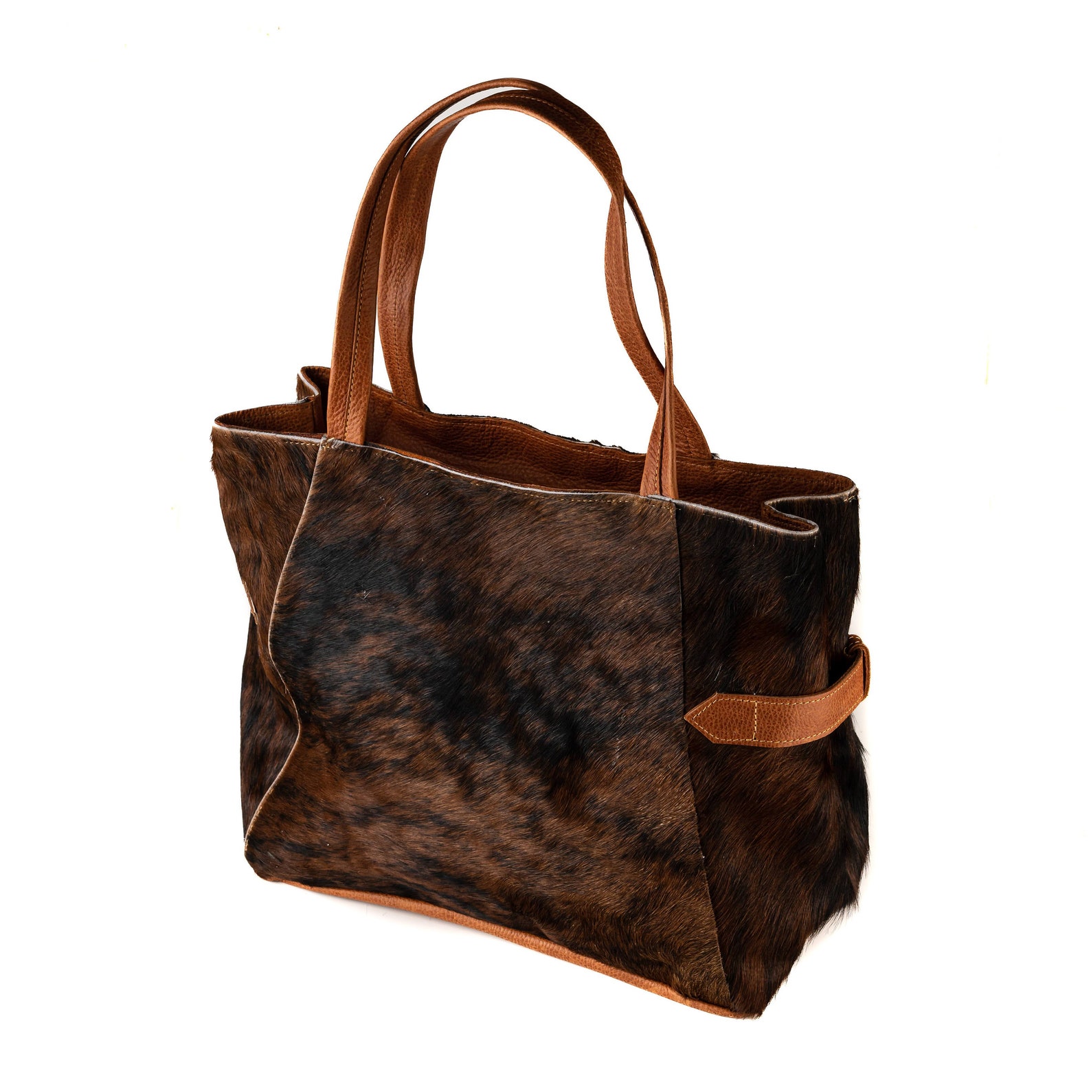Cowhide Tote Bag Large Cowhide Tote Purse. Etsy