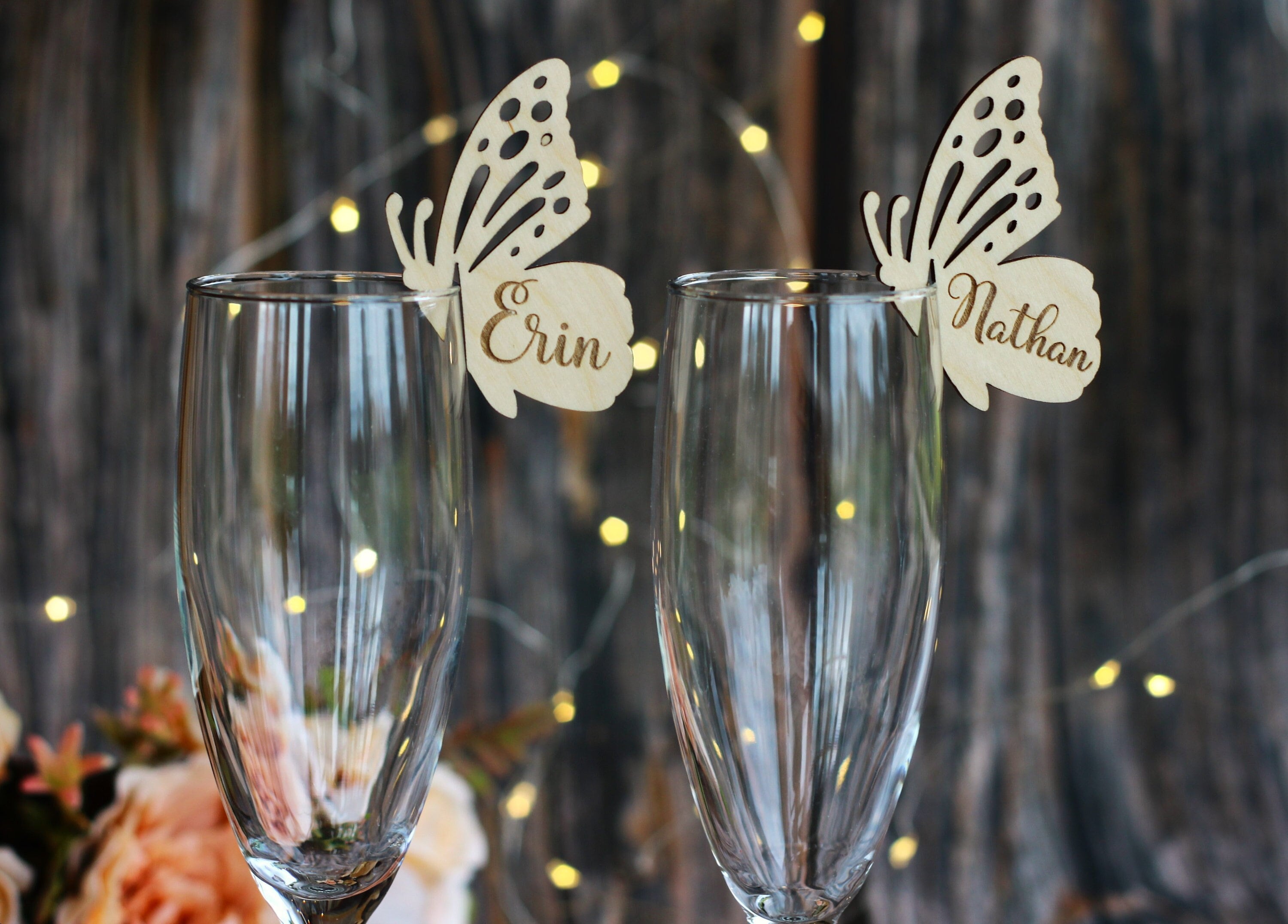 Glass tags deals personalized