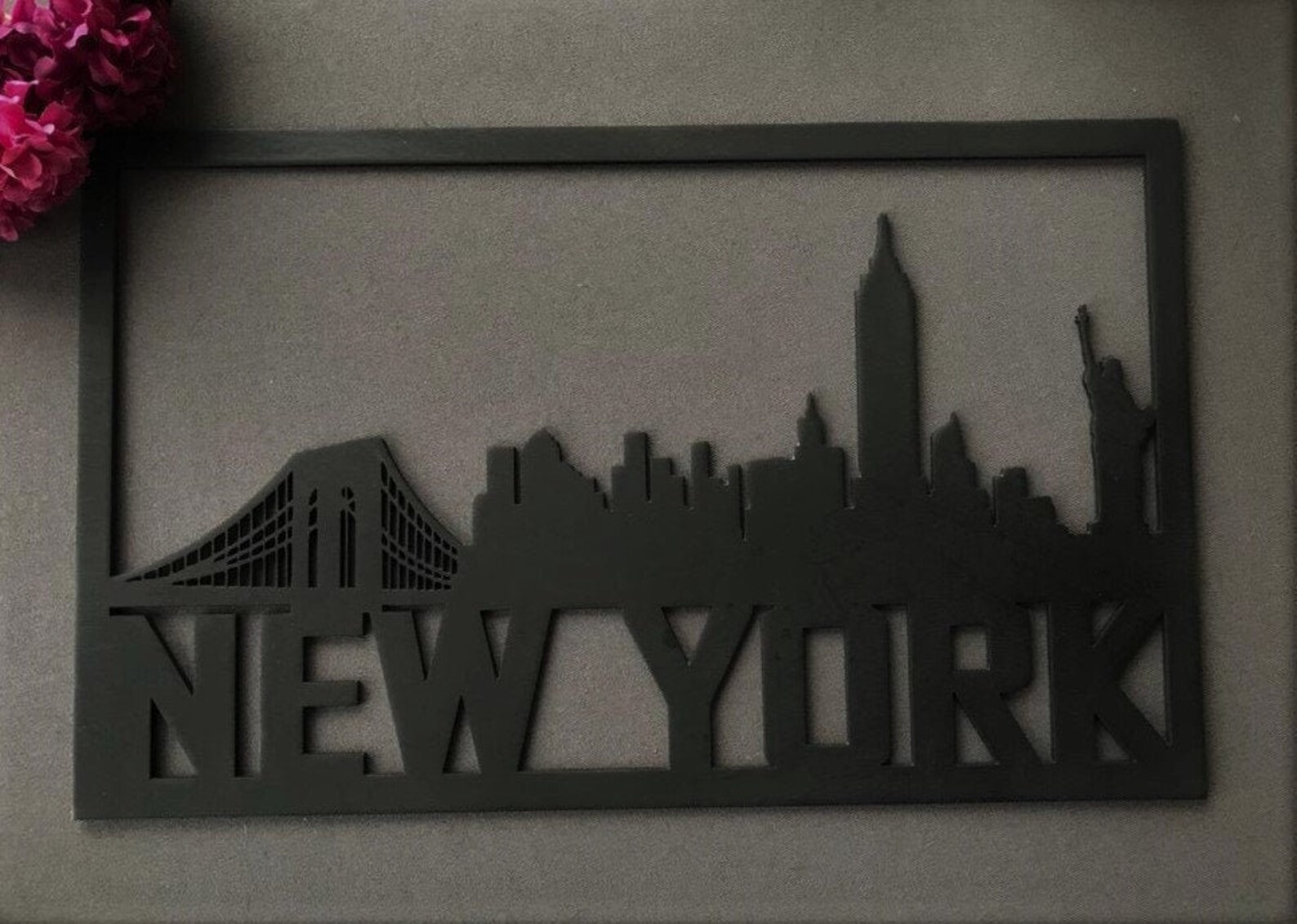 Wood City Skyline Decor New York Home Decor Wall Art Etsy