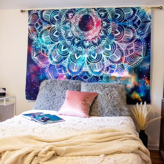 Ancient Abstract Mandala Tapestry Wall Art Hanging for Bedroom Living Room Dorm 