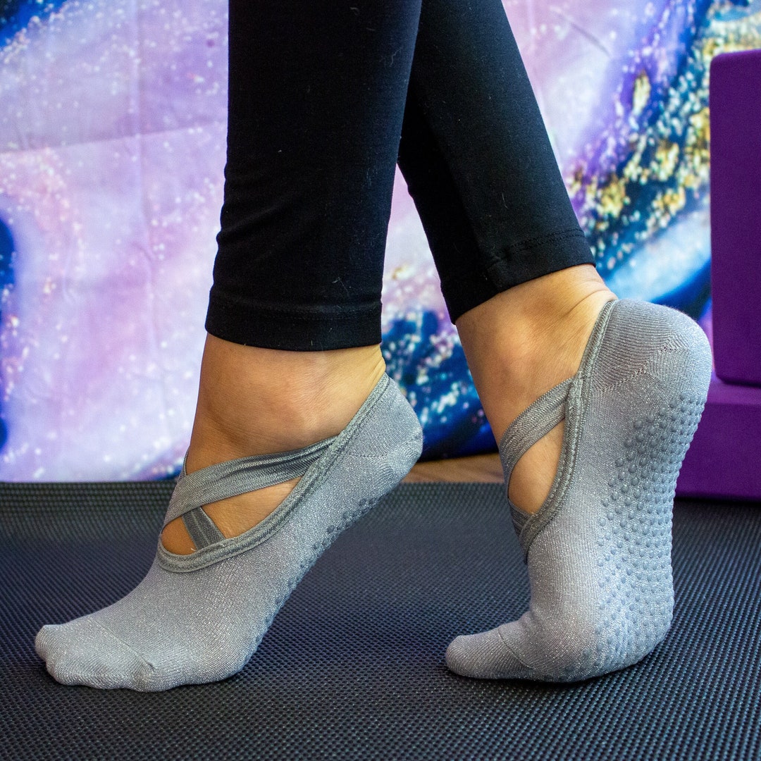 Shimmer Yoga Socks Fitness Socks Nonslip Socks Barre - Etsy