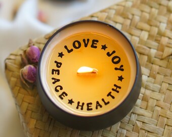 Manifestation candle, Housewarming gift, spiritual gift, law of attraction, Scented Soy Wax Candle, Surprise Gift, Self Love Gift