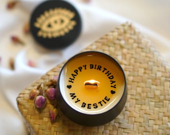BESTIE GIFT, Happy Birthday My Bestie, birthday candle, Birthday Gift for best friend, gift for her, Candle for best friend