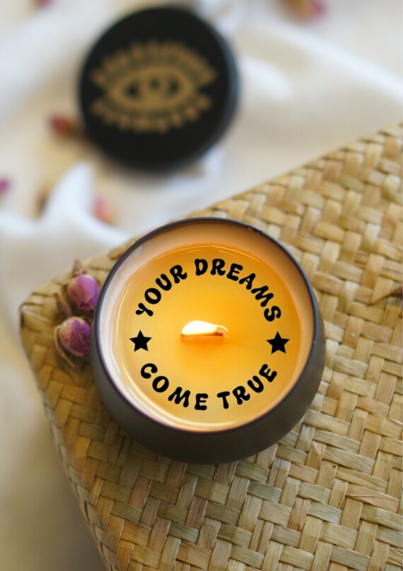 Fortune Candle, Spell Candle, Positivity Gift, New Year Resolutions, New Year Affirmations, Wish Candle, Motivational Candle