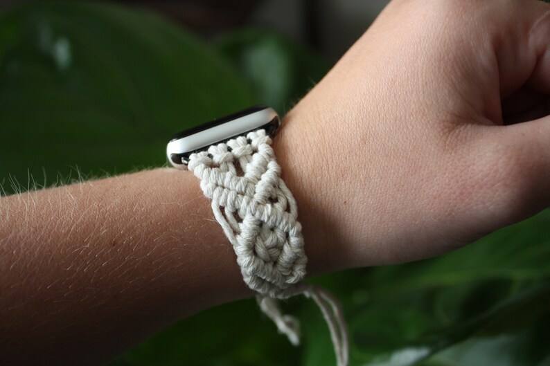 Macrame Watch Band Handmade Apple Watch Band Boho Apple Etsy