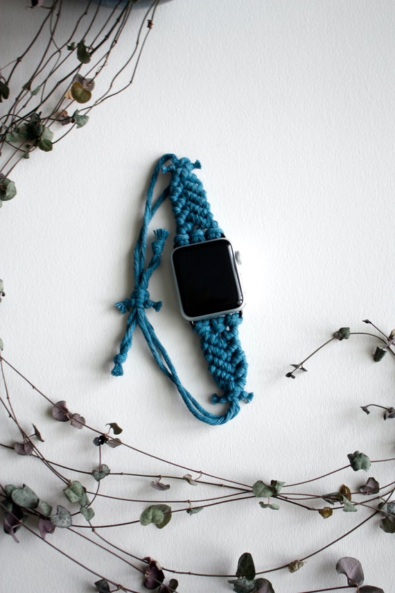 Macrame Watch Band Handmade Apple Watch Band Boho Apple Etsy