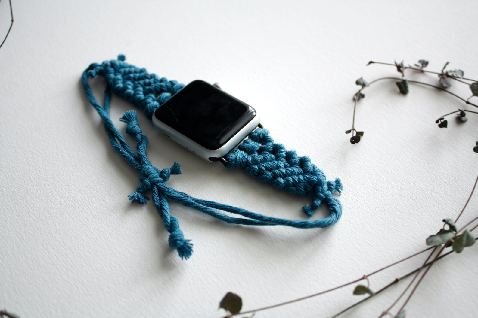 Macrame Watch Band Handmade Apple Watch Band Boho Apple Etsy