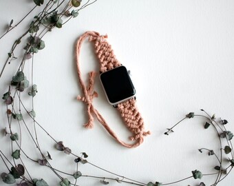Makramee Uhr Band, handgemachte Apple Watch Band, Boho Apple Watch Band, Makramee Apple Watch Band 38/40mm, Uhr Band 42/44mm, Geschenke für Sie