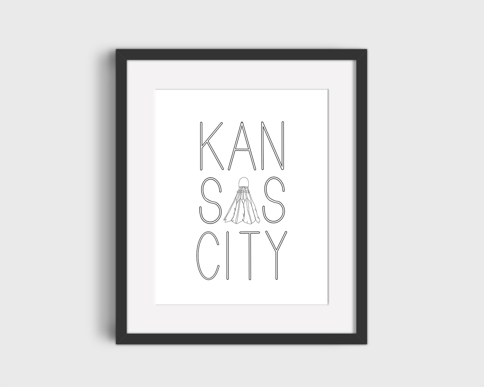 DIGITAL PRINT Kansas City Print KC Wall Art Print Minimal Etsy