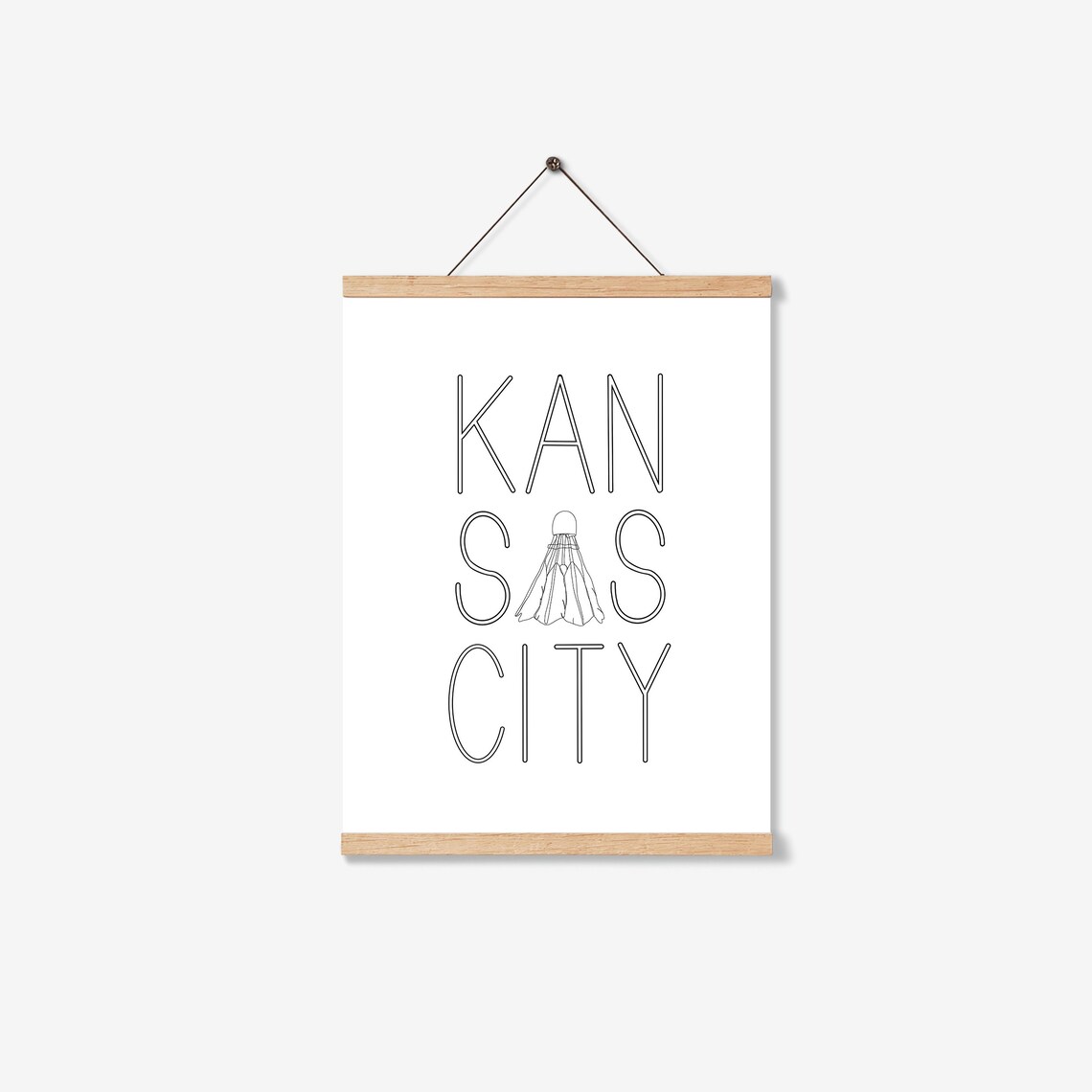 DIGITAL PRINT Kansas City Print KC Wall Art Print Minimal Etsy