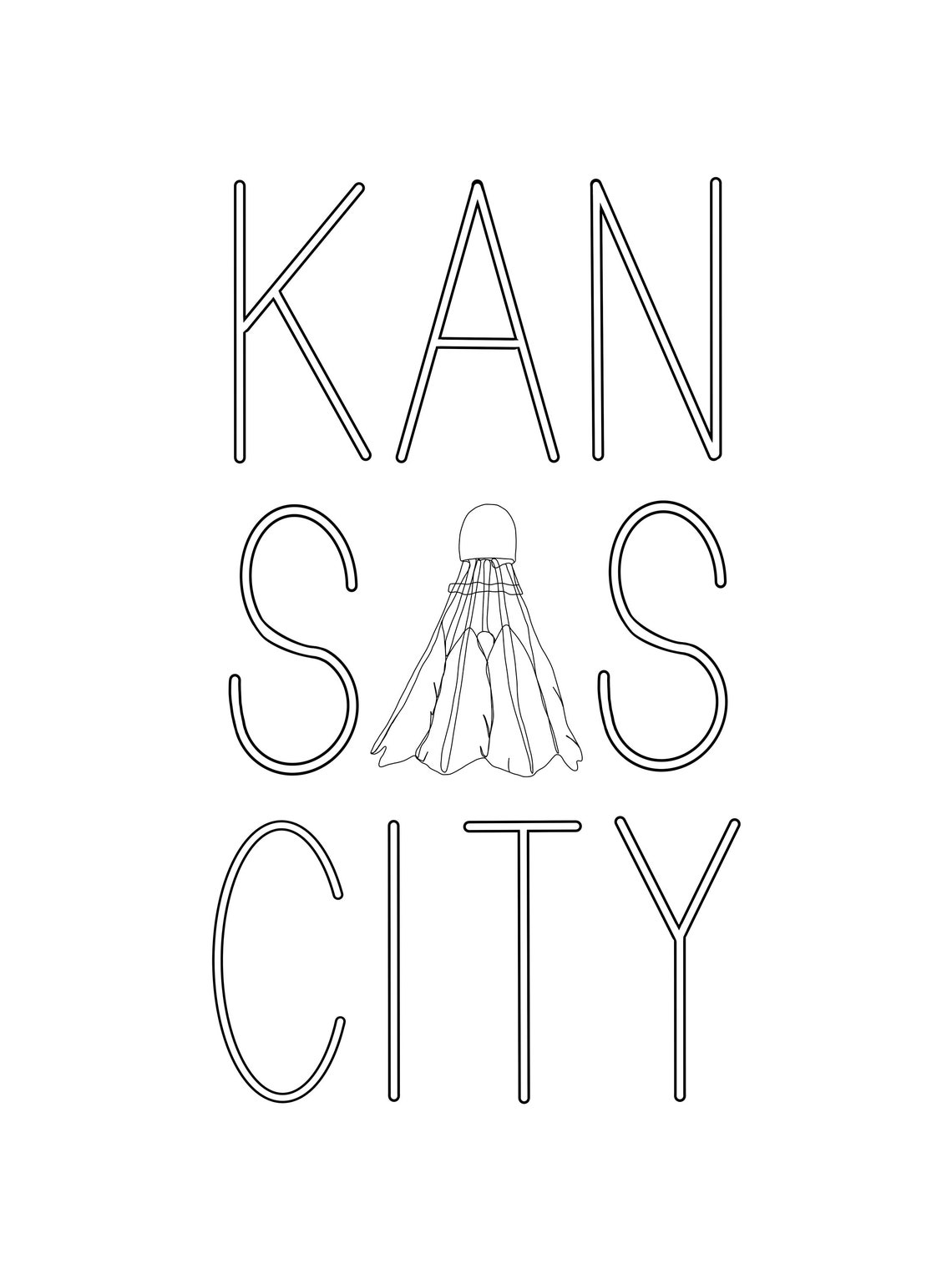 DIGITAL PRINT Kansas City Print KC Wall Art Print Minimal Etsy