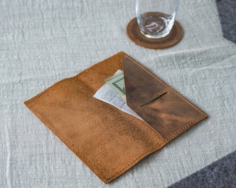 Leather Check Holder With Engraving, Leather Bill Holder, Check Holder, Leather Check Presenter, Guest Check Presenter, For Restaurant