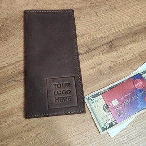 Titular de recibo de cuero personalizado, presentador de cheques de invitado, titular de cheques de barra, titular de tarjeta de libro de servidor, presentador de facturas de cuero personalizado