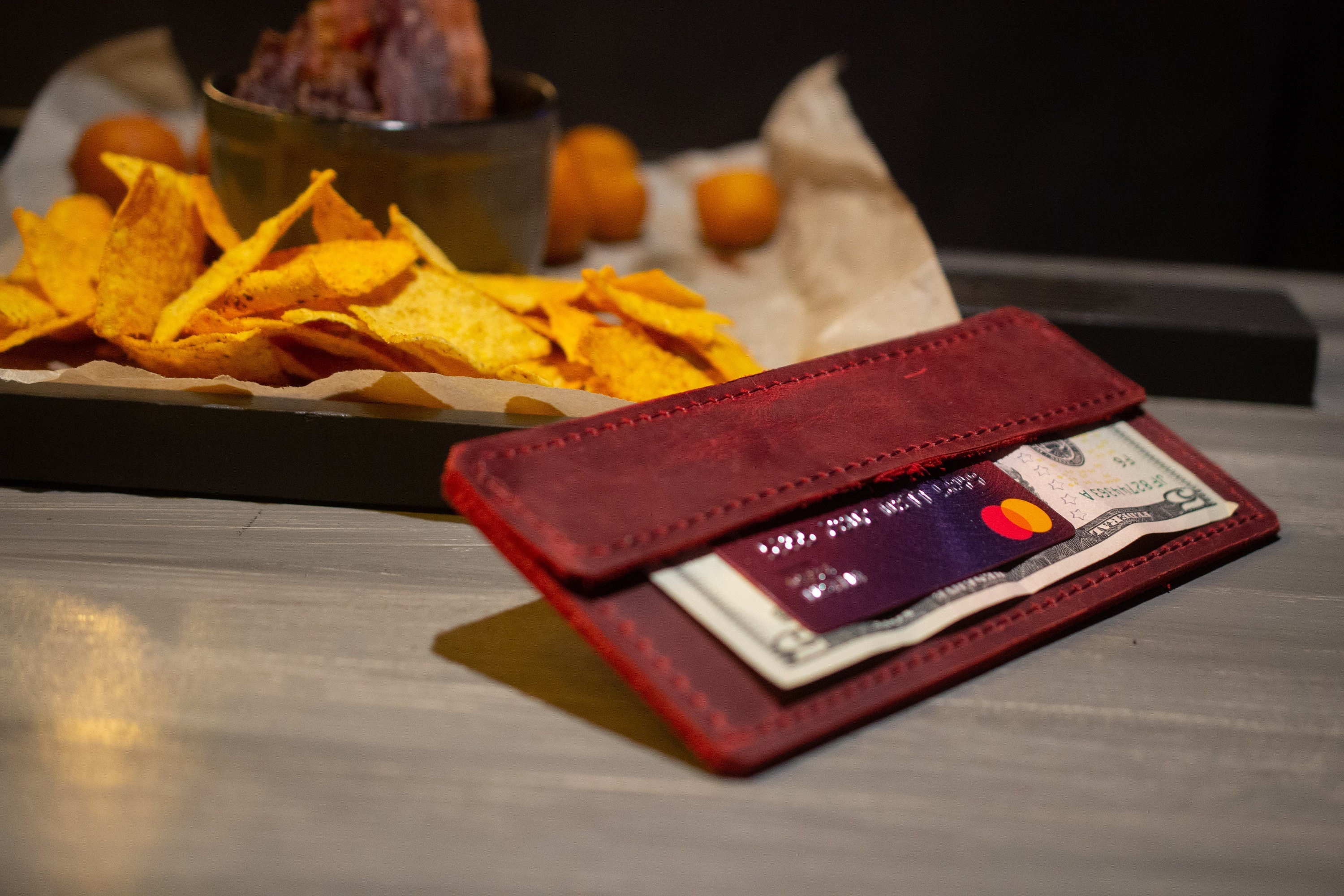 Leather Bill Holder – Personalized Check Presenter for Business Men & Women