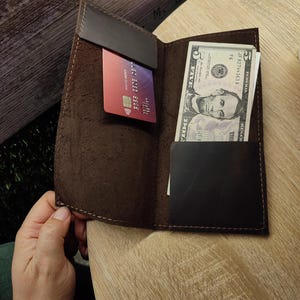 Livro de cheques de couro para restaurante e convidado, porta-notas elegante para café, livro de cheques para garçonete, bolsa para garçom e livro de cheques para garçom