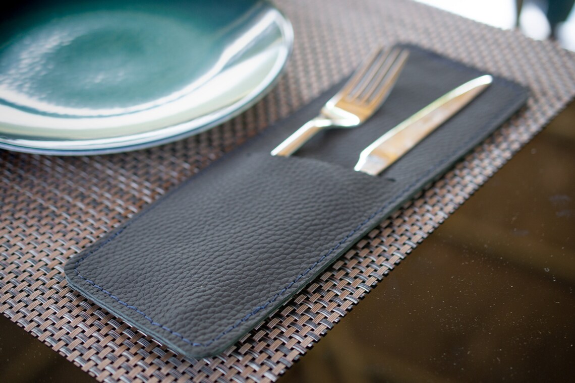 Leather Cutlery Cover Tray for Cutlery Utensils Cutlery Etsy