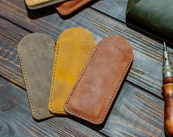 Custom Leder Taschenmesser