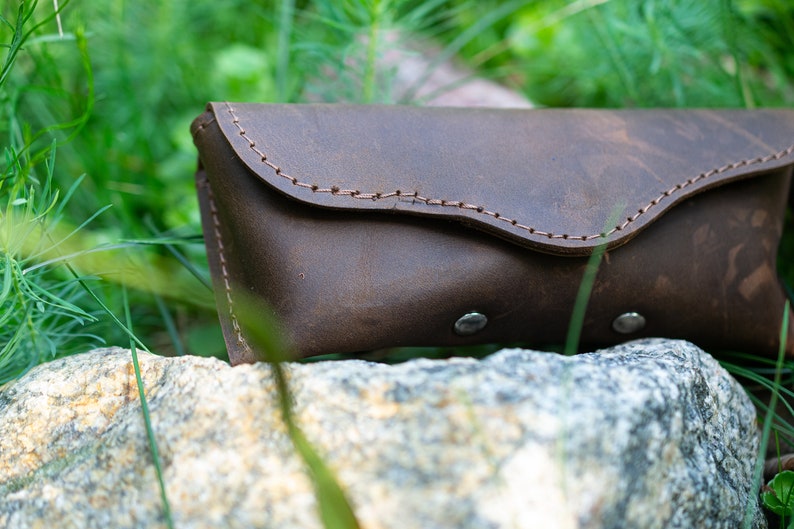 Monogrammed Leather Case for Sunglasses Eyeglass Case Etsy