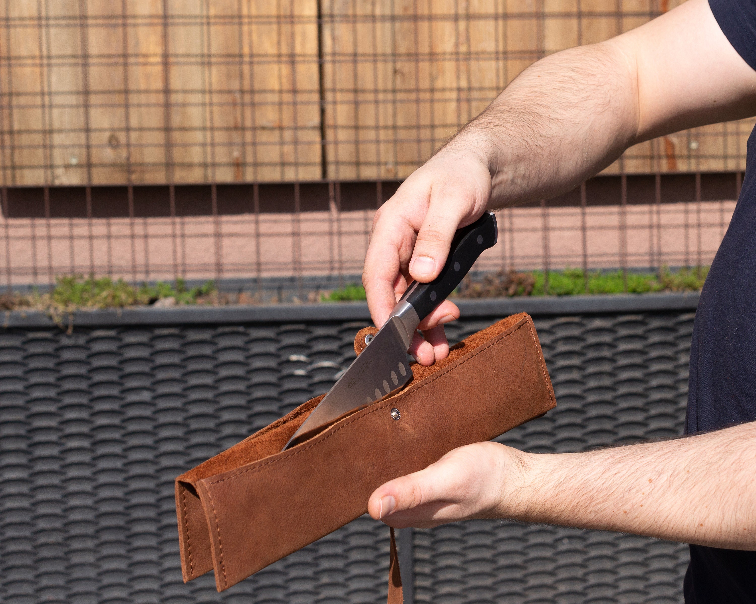 Personalized Leather Chefs Knife Roll 2 Knife Slots Chef Etsy