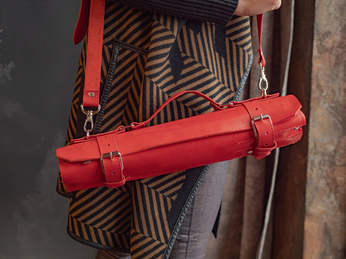 Custom knives roll Personalized knife Knife case leather Etsy