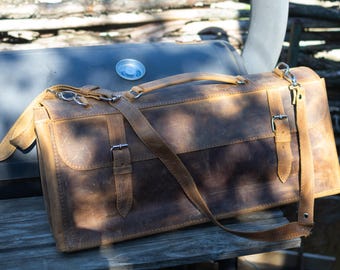 BBQ-gereedschapsset – premium grillgerei met leren tas, gepersonaliseerd