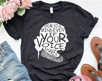RBG Quote T-Shirt: Feminist Political Tee - Plus Size Available