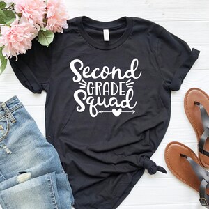 Second Grade Squad Tshirt Back to School Tee 2nd Grade - Etsy