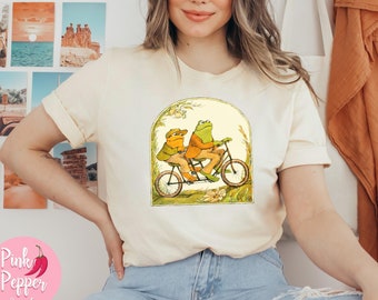 Frog and Toad Shirt Book Series Shirt Cottage Core Vintage Shirt Boho Aesthetic Y2K Literary shirt Best Friends Shirt Kids & Adult to 4XL