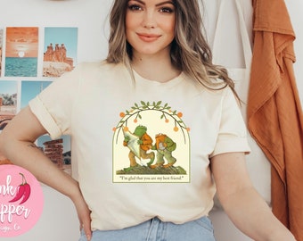 Frog And Toad Shirt Best Friends Tshirt Vintage Book TShirt Classic Book Tee Cottagecore Tshirt Toad Shirt Cottage Core Gift Kids up to 4XL