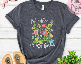 Garden Lover T-Shirt: Floral Gardening Tee, Cottagecore Style