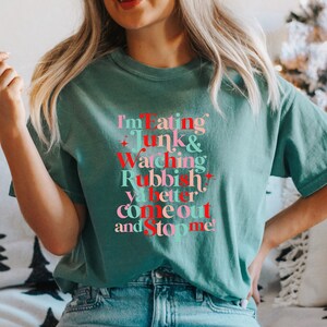 T-shirt de Noël vintage Comfort Colors : t-shirt soirée cinéma rétro