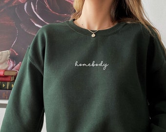 Felpa girocollo Homebody: regalo unisex per introversi