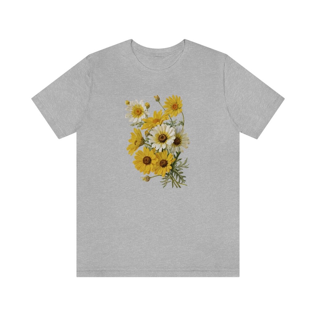 Vintage Corn Marigolds T-shirt Vintage Botanical Illustration - Etsy