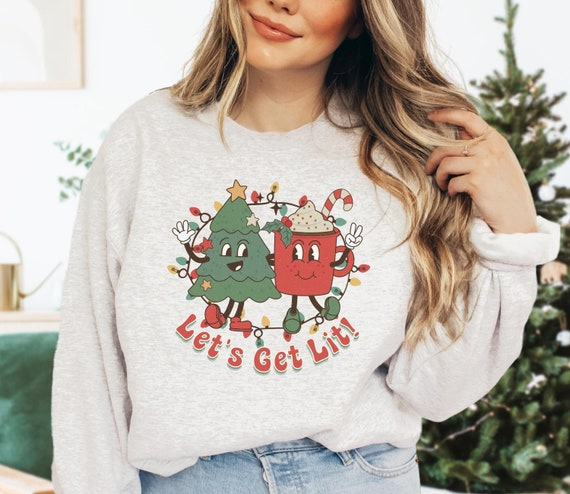 Retro Christmas Sweatshirt Retro Christmas Sweatshirt