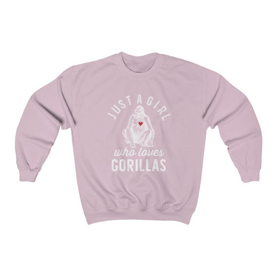 Just A Girl Who Loves Gorillas T-Shirt Animal Lover Gift Just A Girl Who Loves Gorillas T-Shirt Animal Lover Gift