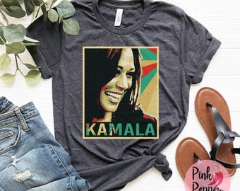 Kamala Harris-skjorta, Mme President Kamala Harris 2024 Victory T-shirt, Kamala Harris-present, Comma La, vuxen unisex och ungdomsstorlekar upp till 4XL
