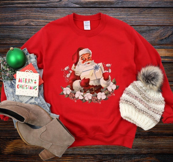 Vintage santa sweatshirt new arrivals