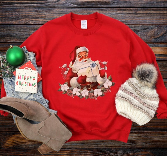 Cute Christmas Sweater Jolly Merry Christmas Santa Custom 