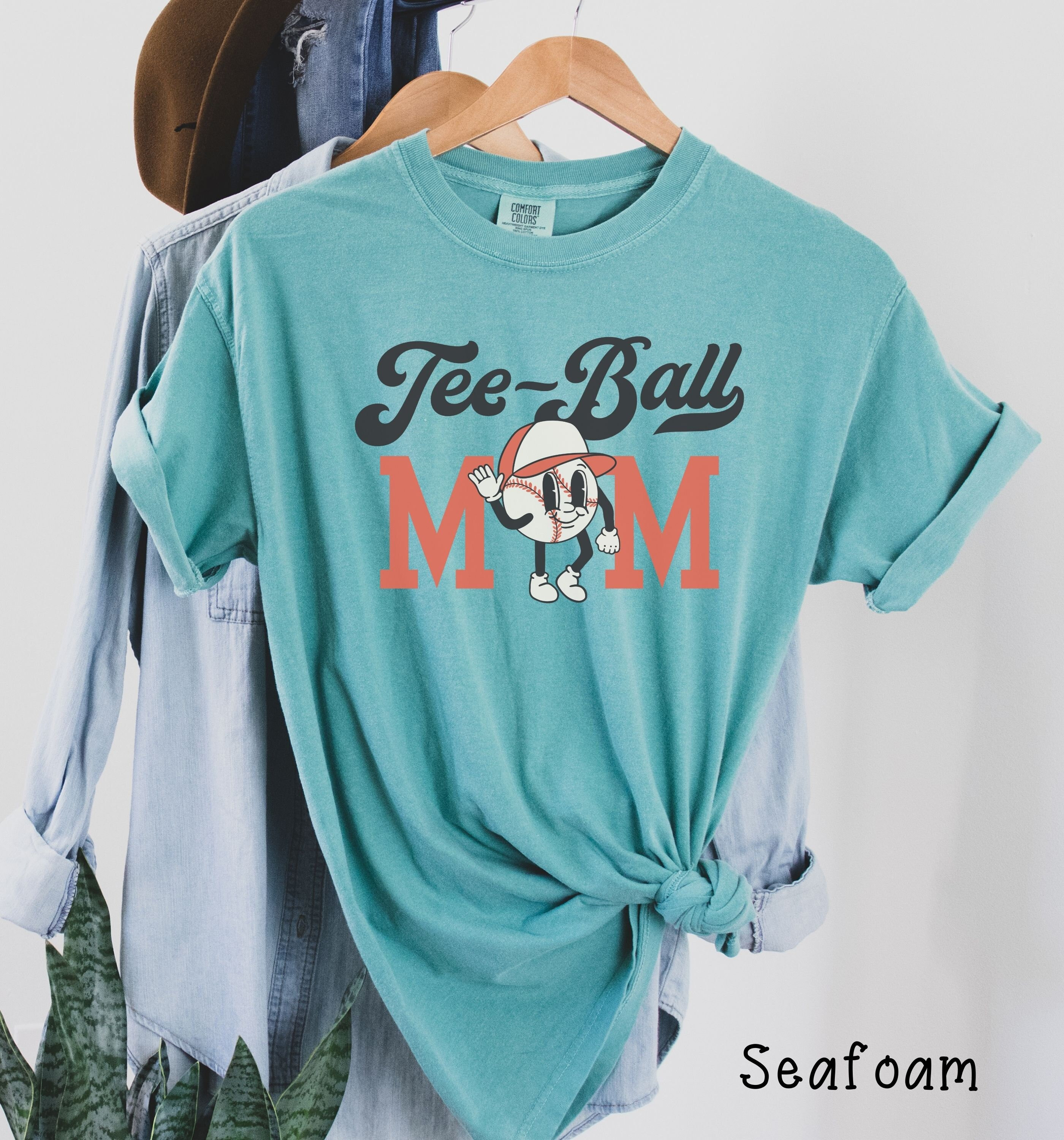 Comfort Colors Vintage Tee-Ball Mom T-Shirt