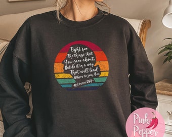 Ruth Bader Ginsburg Inspirational Quote Sweatshirt Notorious RBG Gift Sweater Adult & Youth Sizes Feminist Gifts Sweatshirt Plus up to 5XL